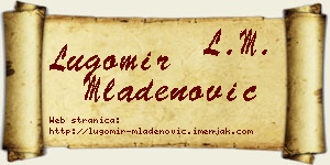 Lugomir Mladenović vizit kartica